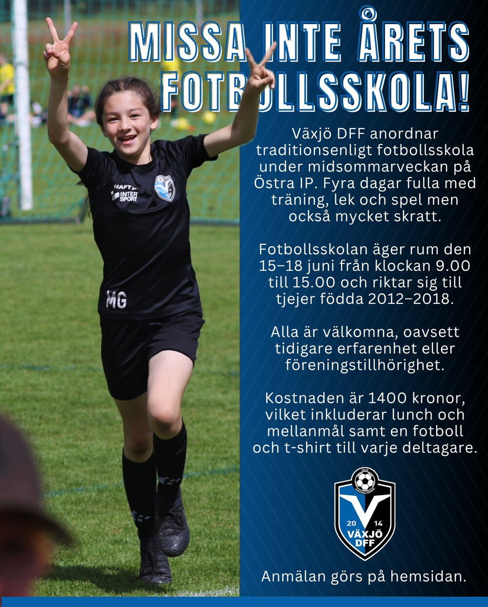 Anmälan till Växjö DFF fotbollsskola